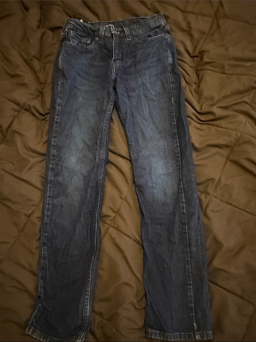 Signature by Levi Strauss Men's Straight Jeans in Dark Blue Wash